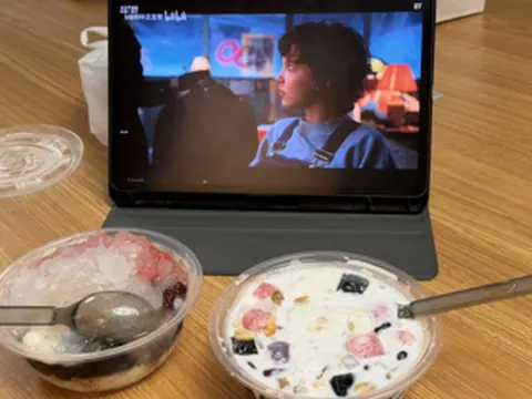 学校小摊卖的冰饭